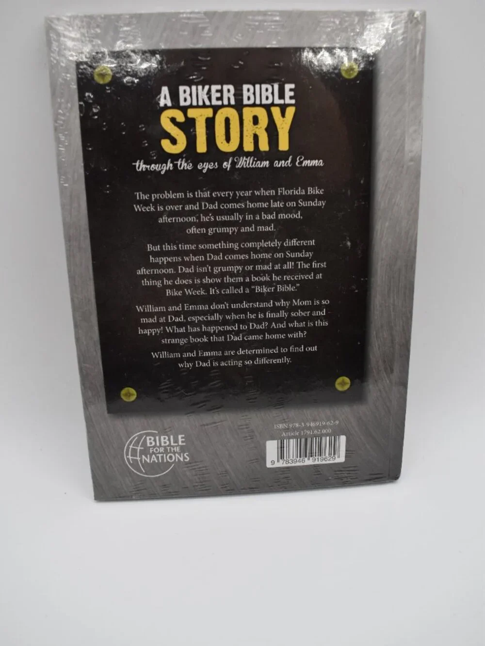 NEW Sealed Biker Bible Story Through the Eyes of William and Emma 9783946919629